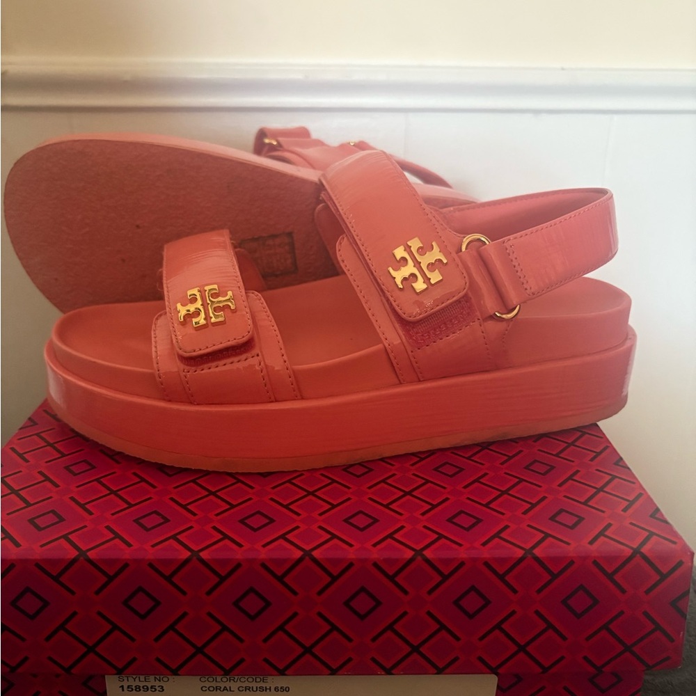 Tory Burch Coral Crush Sandals